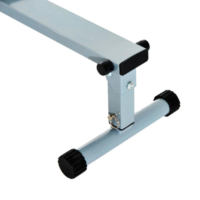 HOMCOM Vogatore Professionale a Tiraggio Centrale per Allenamento da Casa Salvaspazio con Display 130 x 47.5 x 67cm