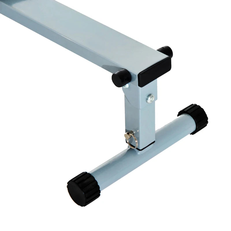 HOMCOM Vogatore Professionale a Tiraggio Centrale per Allenamento da Casa Salvaspazio con Display 130 x 47.5 x 67cm