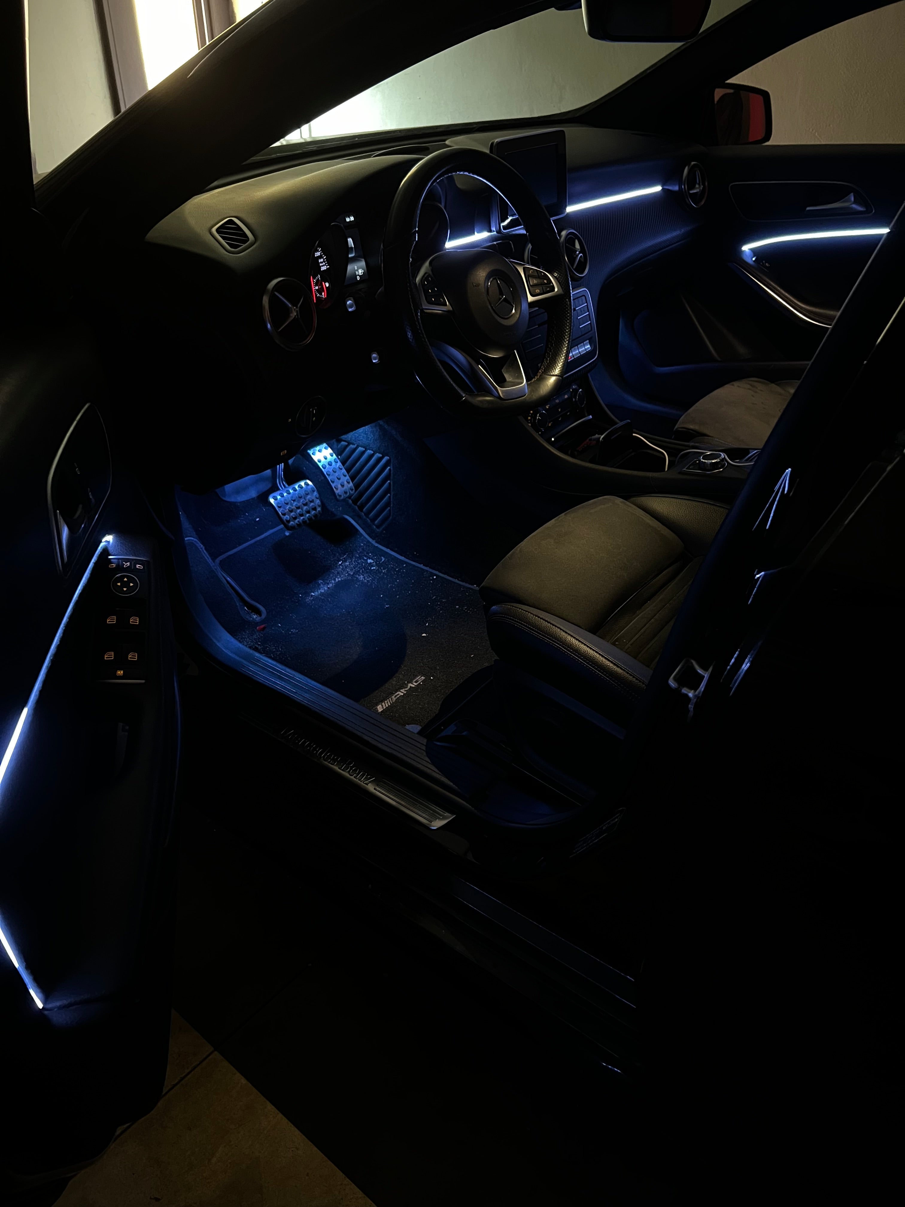 Ambient Light dedicato per Mercedes Classe A, Luci Ambiente con Comando da App, RGB Led Interior, Led Dinamico