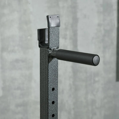 SPORTNOW Supporto per Bilanciere con Altezza e Larghezza Regolabili in Acciaio ed EVA, 60-87x65x121-158cm, Nero