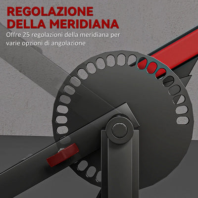 SPORTNOW Panca per Curl Bicipiti con Seduta e Appoggio per Gomiti Regolabili, Supporto per Pesi, Nero