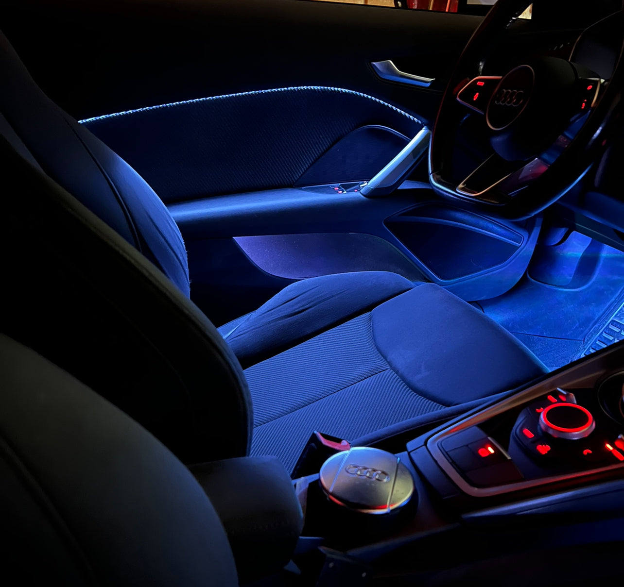 Ambient Light dedicato per Audi TT, Luci Ambiente con Comando da App, RGB Led Interior, Led Dinamico