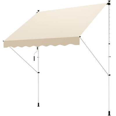 Outsunny Tenda da Sole a Bracci 3x1.5m con Manovella e Struttura Telescopica, Beige