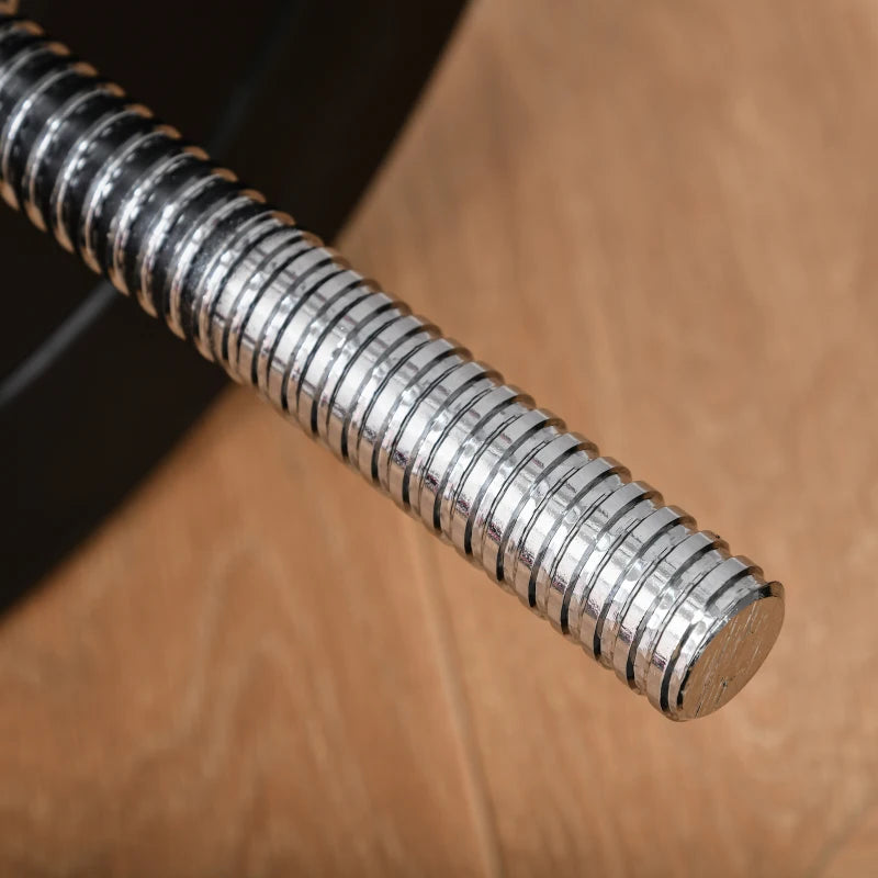 HOMCOM Set di Manubri Regolabile, Set Bilanciere e Dischi 70kg, 8 Dischi Pesi Rivestiti in Plastica e Barra in Metallo, 140x38.5x38.5cm, Nero