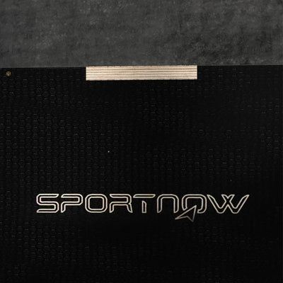 SPORTNOW Box Jump Pliometrico a 3 Altezze in Legno Antiscivolo, 61-51-41cm, Nero
