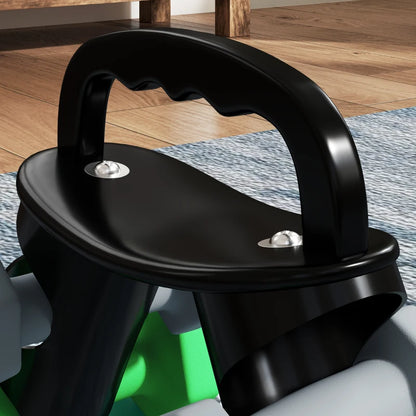 SPORTNOW Set 6 Manubri Pesi (2x1 kg, 2x2 kg, 2x3 kg) da 12 kg con Supporto/Kettlebell, in Metallo e Plastica Multicolore