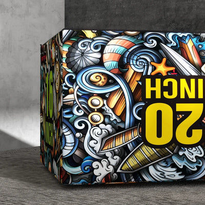 SPORTNOW Plyo Box 3 Altezze Jumping Box Antiscivolo per Casa e Palestra, 61x51x41 cm, Multicolore