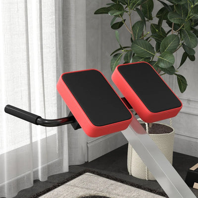 SPORTNOW Sedia Romana ad Altezza Regolabile con Imbottitura Spessa, in Acciaio e PU, 126x70x67-84 cm, Nera