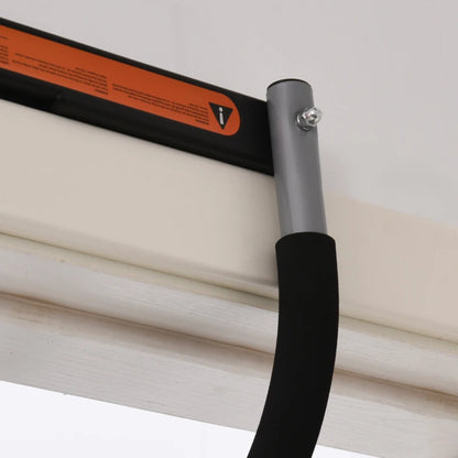 HOMCOM Barra per Trazioni a Pressione per Porta, Installazione senza Viti e Telaio in Tubi di Acciaio, Peso max: 110 kg