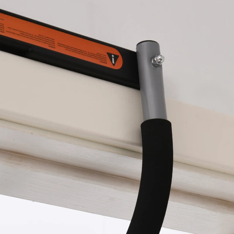 HOMCOM Barra per Trazioni a Pressione per Porta, Installazione senza Viti e Telaio in Tubi di Acciaio, Peso max: 110 kg