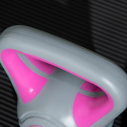 SPORTNOW Kettlebell 8kg in PU e Sabbia con Base Piatta e Impugnatura per Stacchi, Squat e Sollevamenti, 18x10x20 cm, Rosa