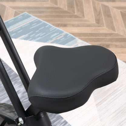HOMCOM Cyclette Professionale con Resistenza e Altezza Regolabile, in Acciaio e PP, 41x86x112 cm, Nera