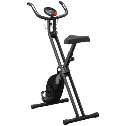 HOMCOM Cyclette Professionale con Resistenza e Altezza Regolabile, in Acciaio e PP, 41x86x112 cm, Nera