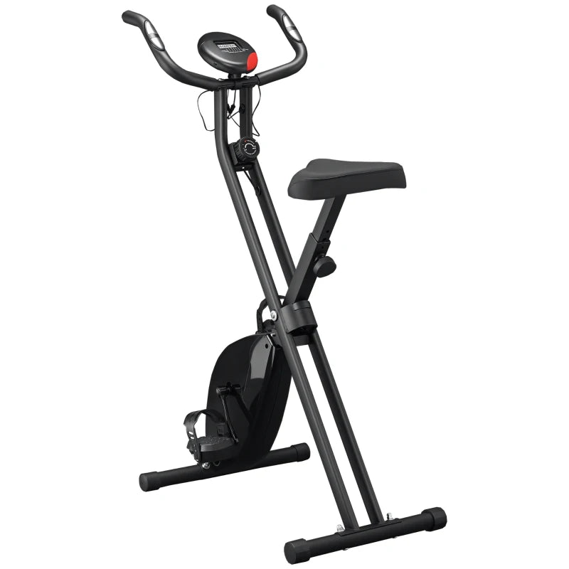 HOMCOM Cyclette Professionale con Resistenza e Altezza Regolabile, in Acciaio e PP, 41x86x112 cm, Nera