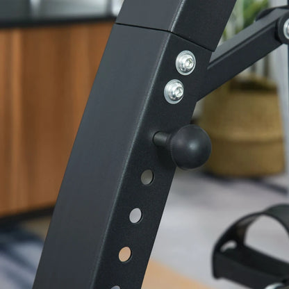 HOMCOM Pedaliera Braccia e Gambe da Divano o Poltrona con Schermo LED, Altezza e Intensità Regolabile, Nero, 40x42.5x100cm