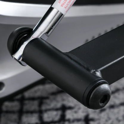 HOMCOM Ellittica da Casa Magnetica con Schermo LCD, 8 Livelli di Resistenza e Sedile Regolabile, 103x62x151cm Nero