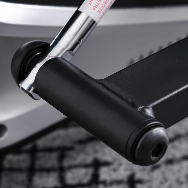 HOMCOM Ellittica da Casa Magnetica con Schermo LCD, 8 Livelli di Resistenza e Sedile Regolabile, 103x62x151cm Nero