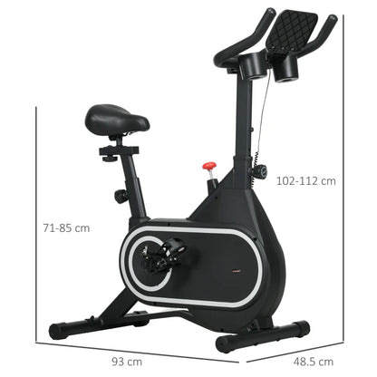 SPORTNOW Cyclette Magnetica con Volano da 4kg, Manubrio e Sellino Regolabili
