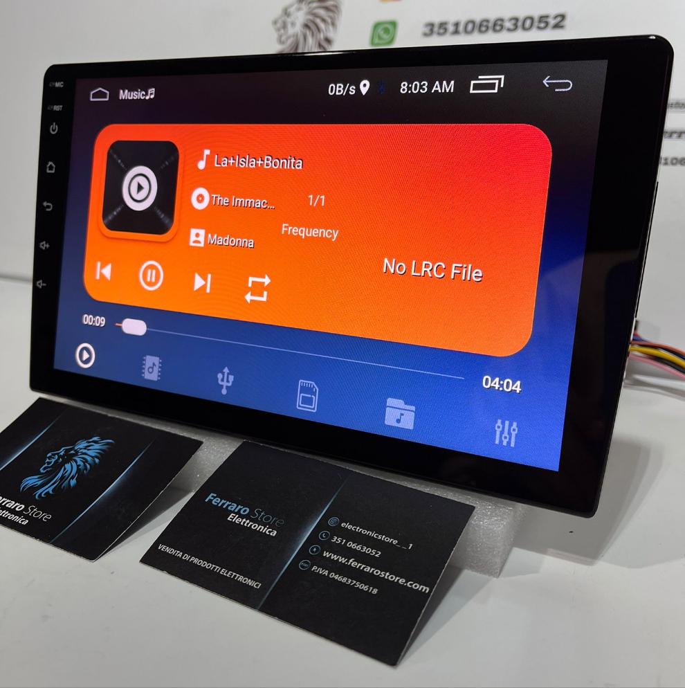 Autoradio Universale [FISSO] - 2GB/4GB/6GB/8GB, 2Din 9"pollici, Bluetooth, Radio, Android, Wifi, GPS, Navigatore, Youtube, PlayStore, CarPlay & Android Auto