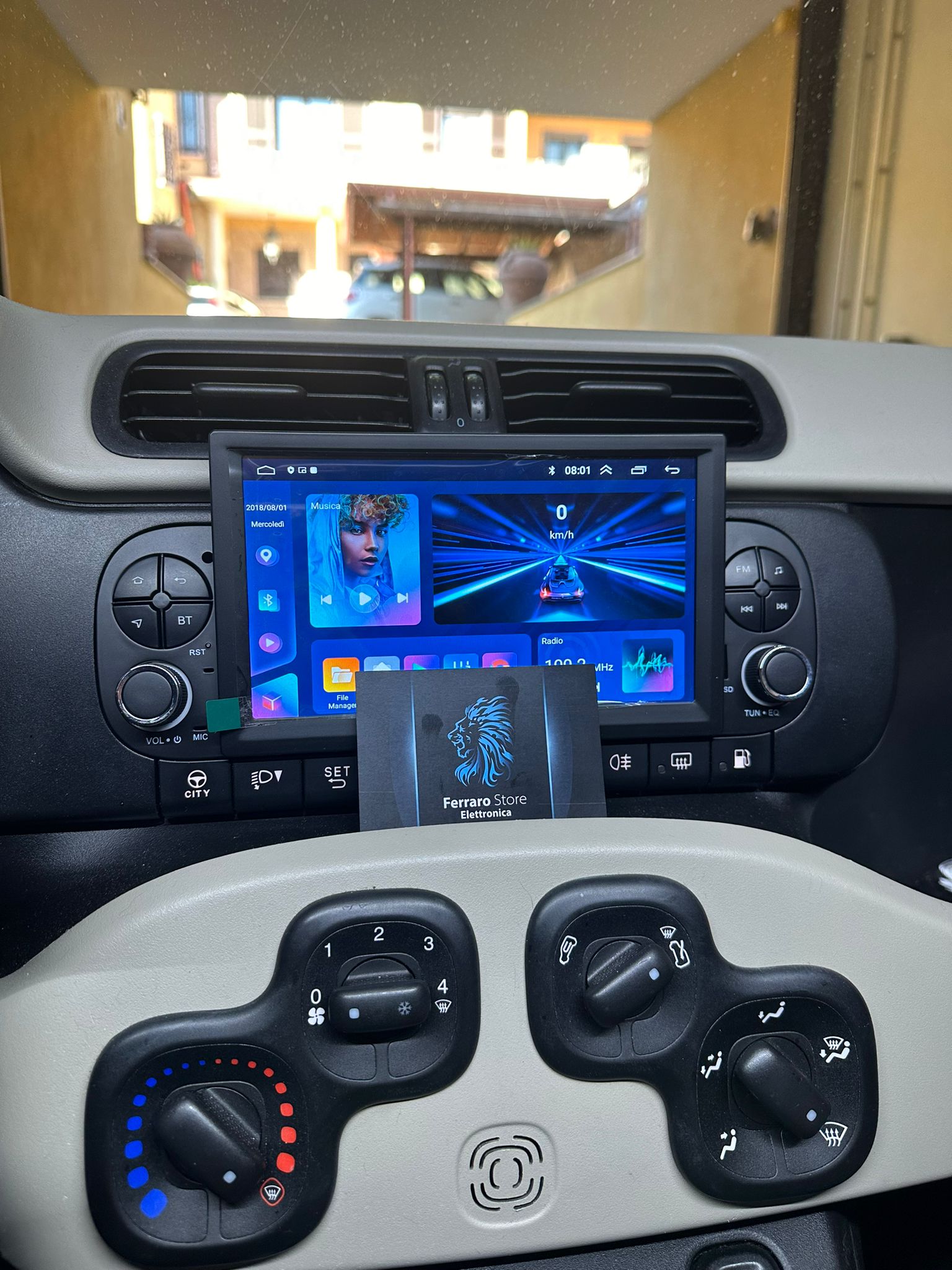 Autoradio per Fiat PANDA 3a [2013-2020] - 7" Pollici, USB, RADIO RDS, GPS, Wifi, Android, Bluetooth, CarPlay & Android Auto