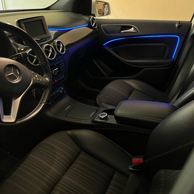 Ambient Light per Mercedes Classe B w246, Universale, Luci Ambiente con Comando da App, RGB Led, Led Dinamico