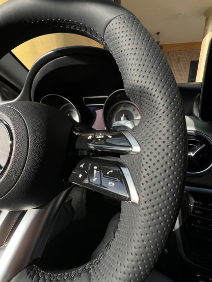 Volante per Mercedes, Nera, Linea Nera, Perforazione, AMG