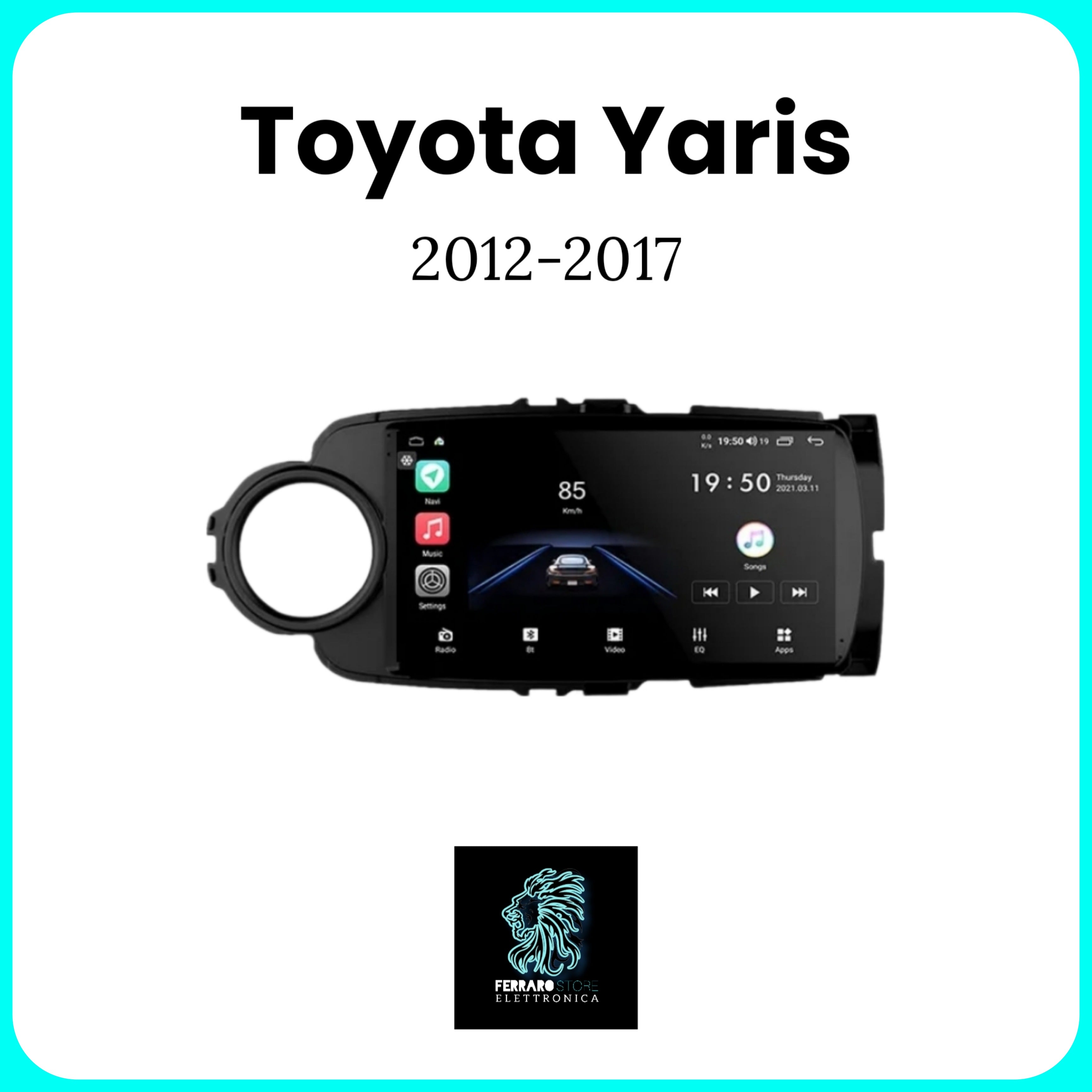 Autoradio per Toyota Yaris [2012-2017] - Sistema auto Intelligente, 2Din 9"Pollici, GPS, Navigatore, Wifi