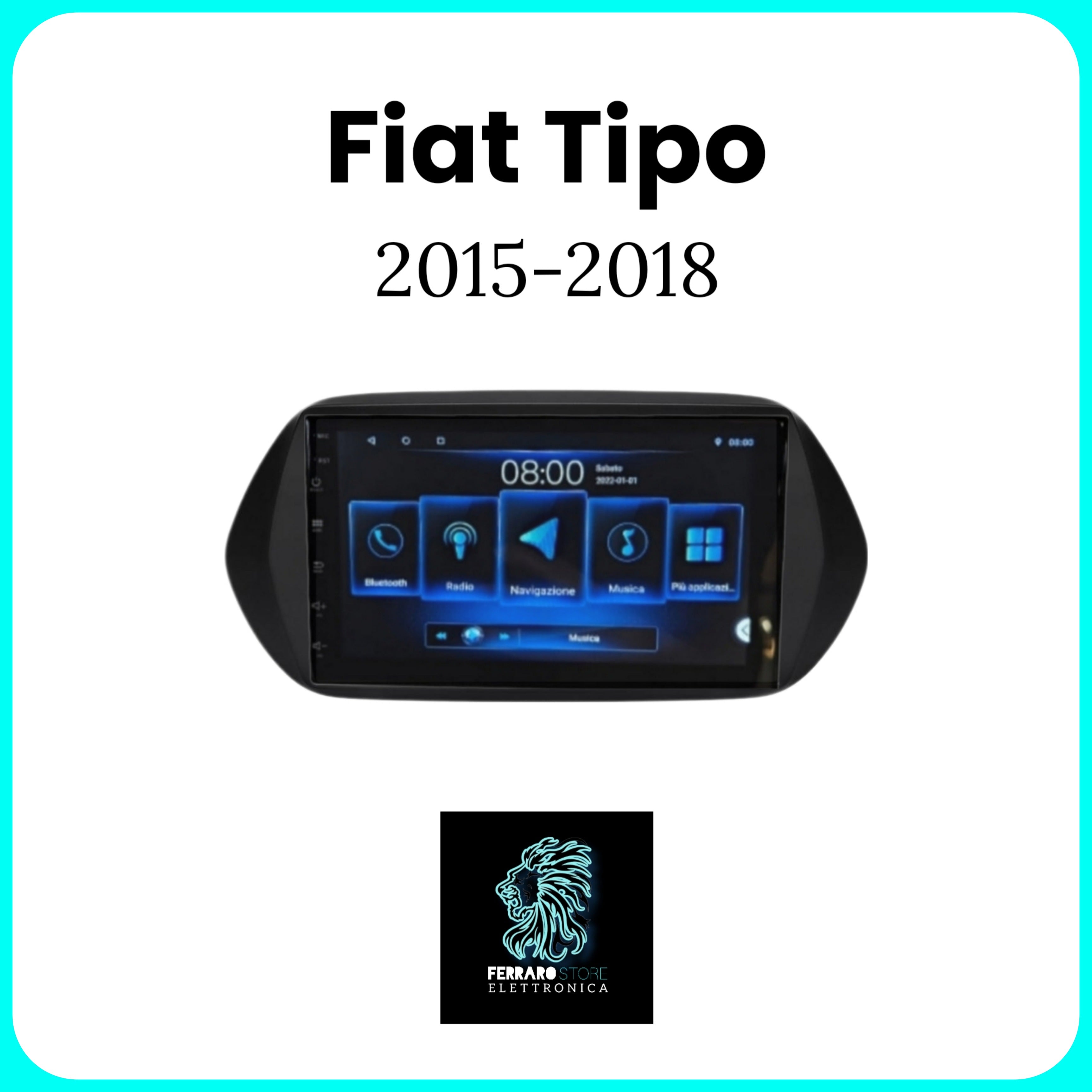 Autoradio per FIAT TIPO EGEA [2015-2018] - 2Din 7"Pollici Android, GPS, Bluetooth, Radio, Navigatore, Wifi, PlayStore