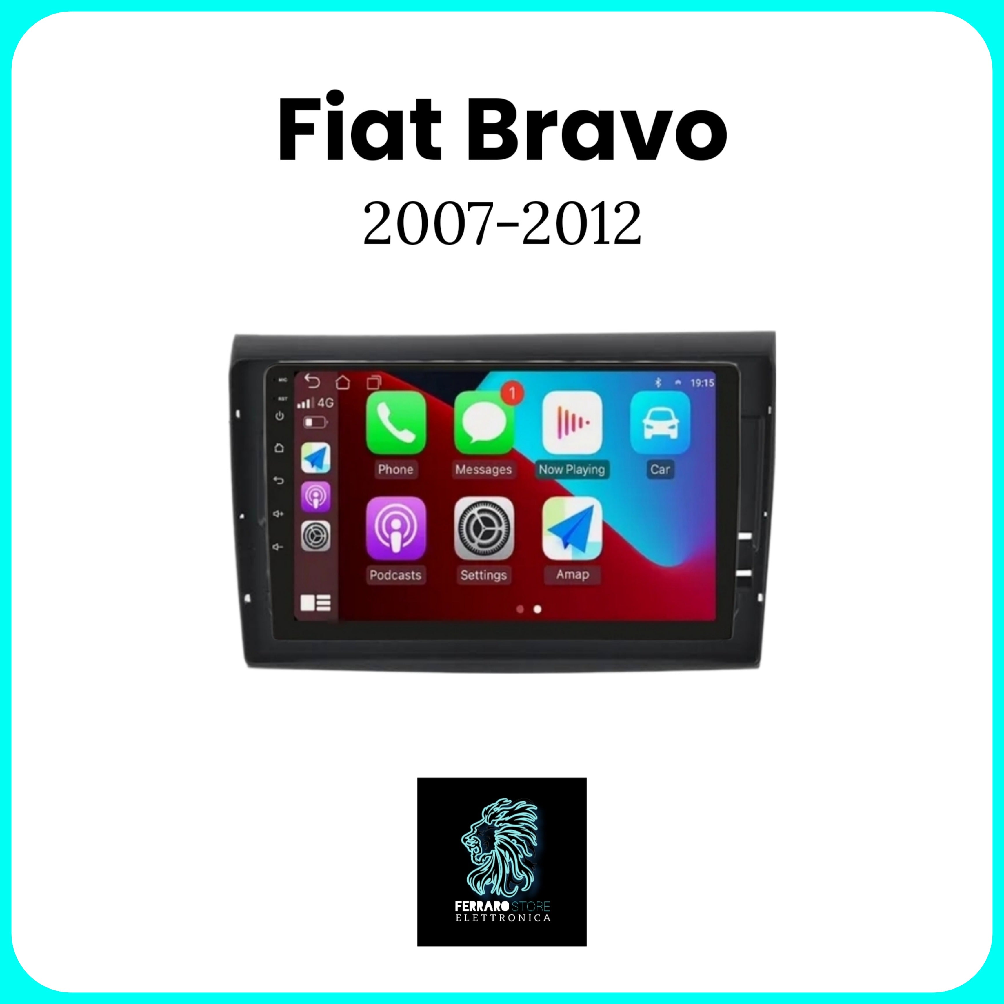 Autoradio per FIAT BRAVO [2007-2012] - Sistema auto Intelligente, 2Din 9"Pollici, GPS, Navigatore, PlayStore