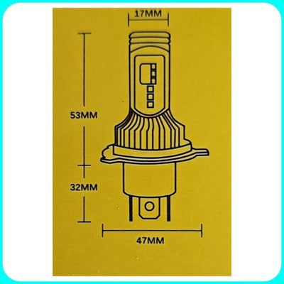 Lampadine Led H4 per Fiat Grande Punto - 15000 Lumen, Anabbaglianti, Abbaglianti, Lampadine Led Bianco.