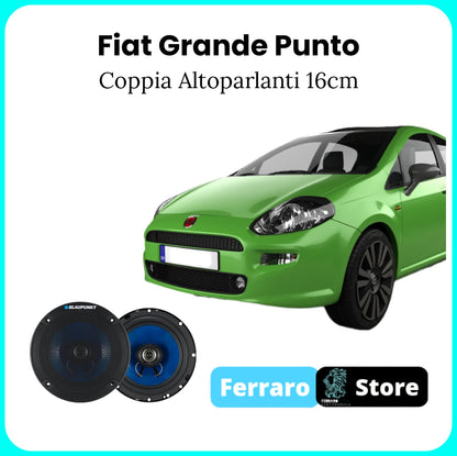 Kit 2 Casse per Fiat Grande Punto - Blaupunk, 2 Vie, Coassiali 5.2 16cm, 250w