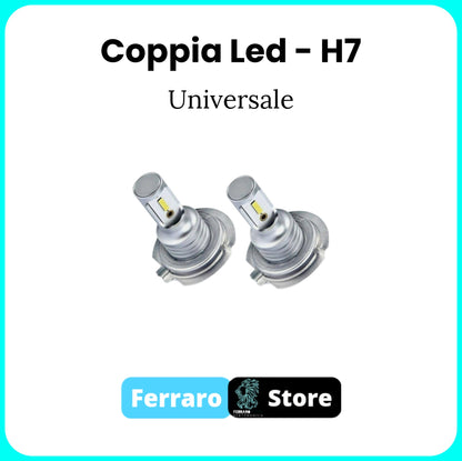 Lampadine Led H7 Universali - 15000 Lumen, Lampadine Led Bianco 6000K