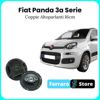 Kit 2 Casse per Fiat Panda Terza Serie - Altoparlanti 16cm, Max 500w