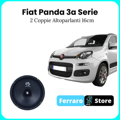 Kit 2 Casse per Fiat Panda Terza Serie - 16cm, Altoparlanti 600w