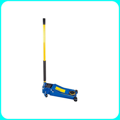 Sollevatore Idraulico 4T, Carrello Professionale, Ruote bidirezionali a cuscinetto, Crick Martinetto, Doppio Pistone