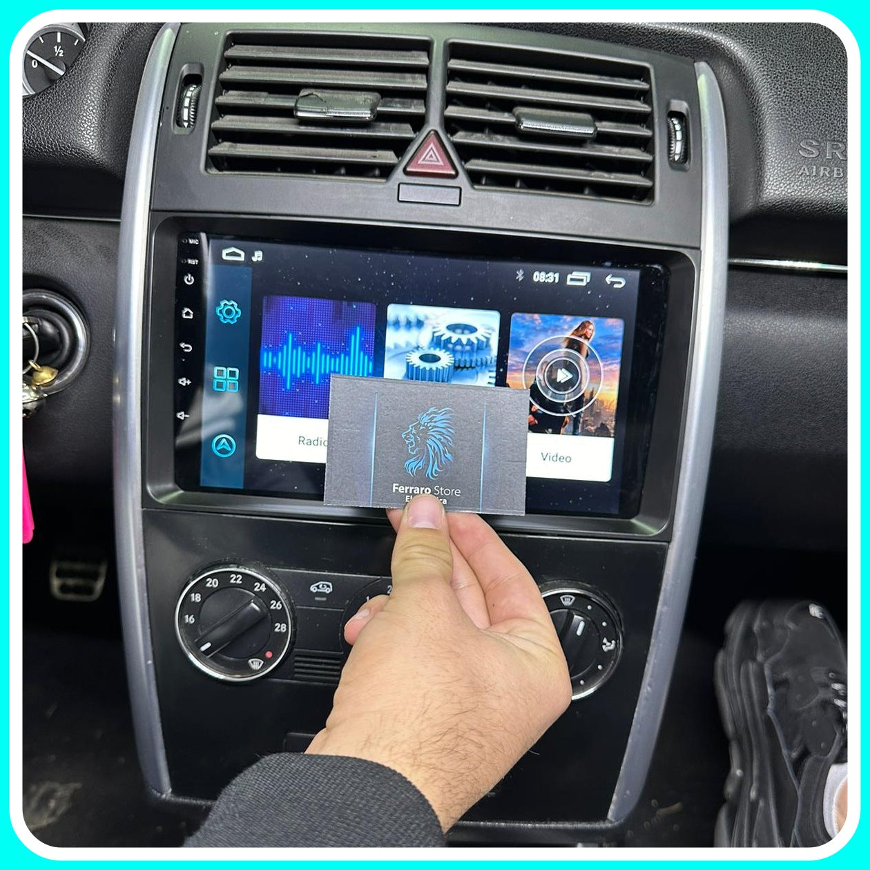 Autoradio per MERCEDES BENZ [Compatibilità in Descrizione] - Sistema auto Intelligente, 2Din 9"Pollici, GPS, Navigatore, Wifi