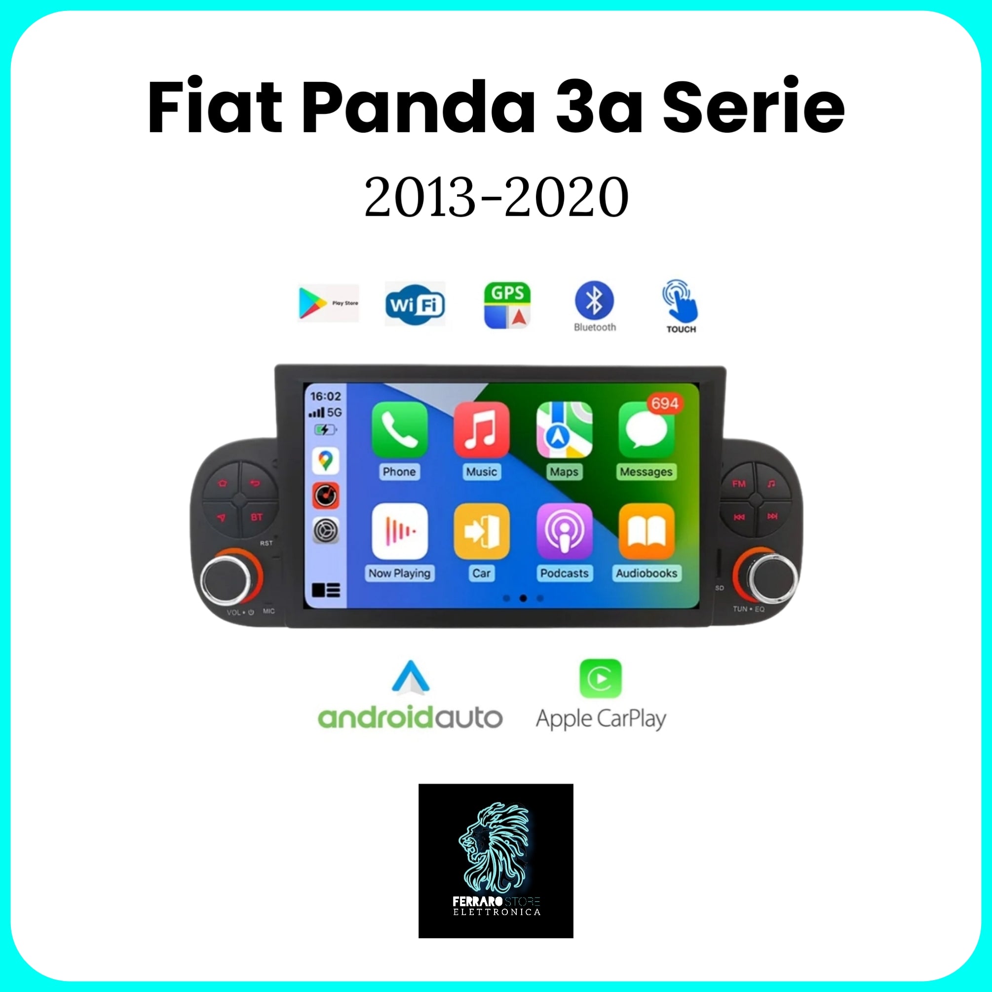 Autoradio dedicate per Fiat Panda terza Serie