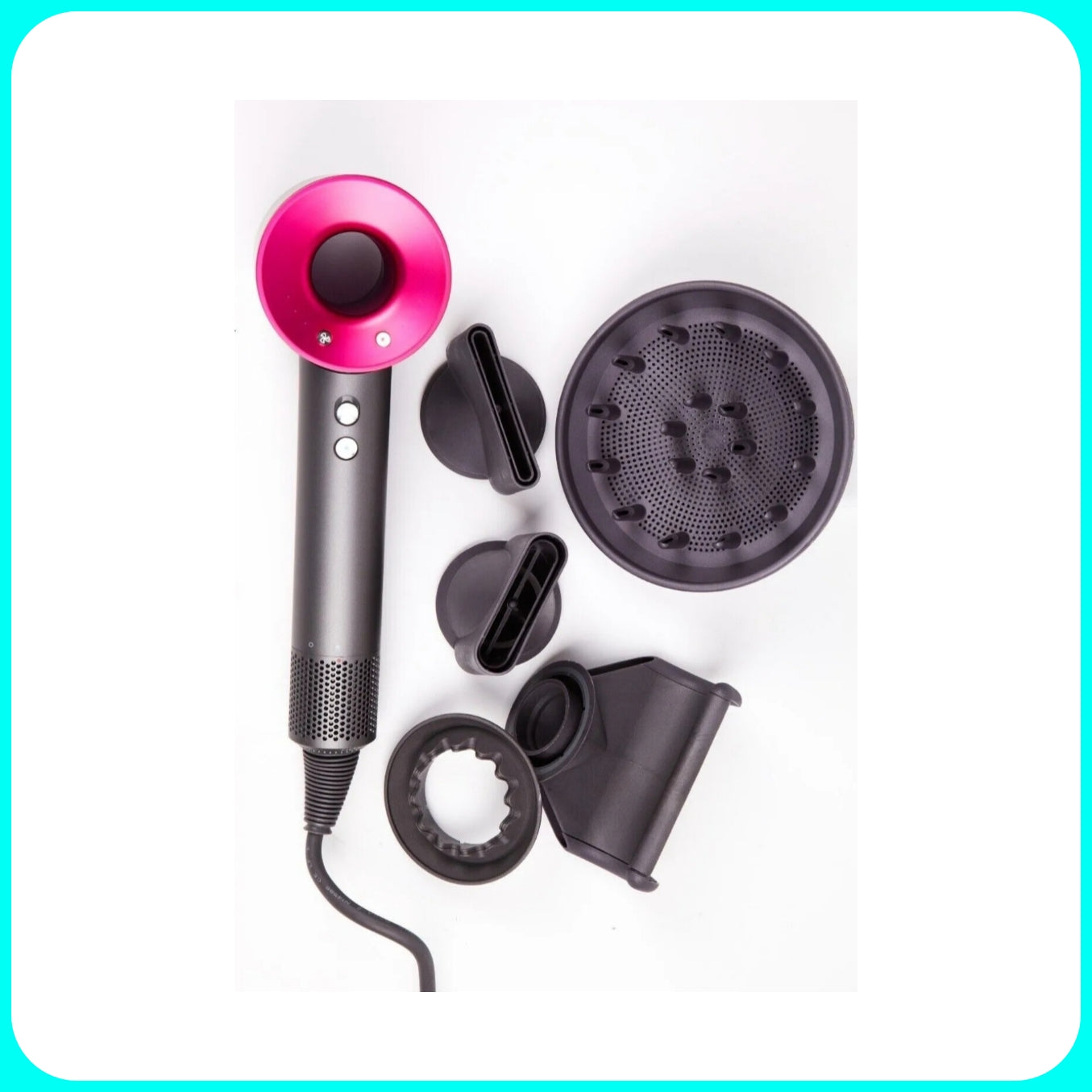 Pro - X Supersonic Latest Generation Professional Hairdryer With 5 Accessories