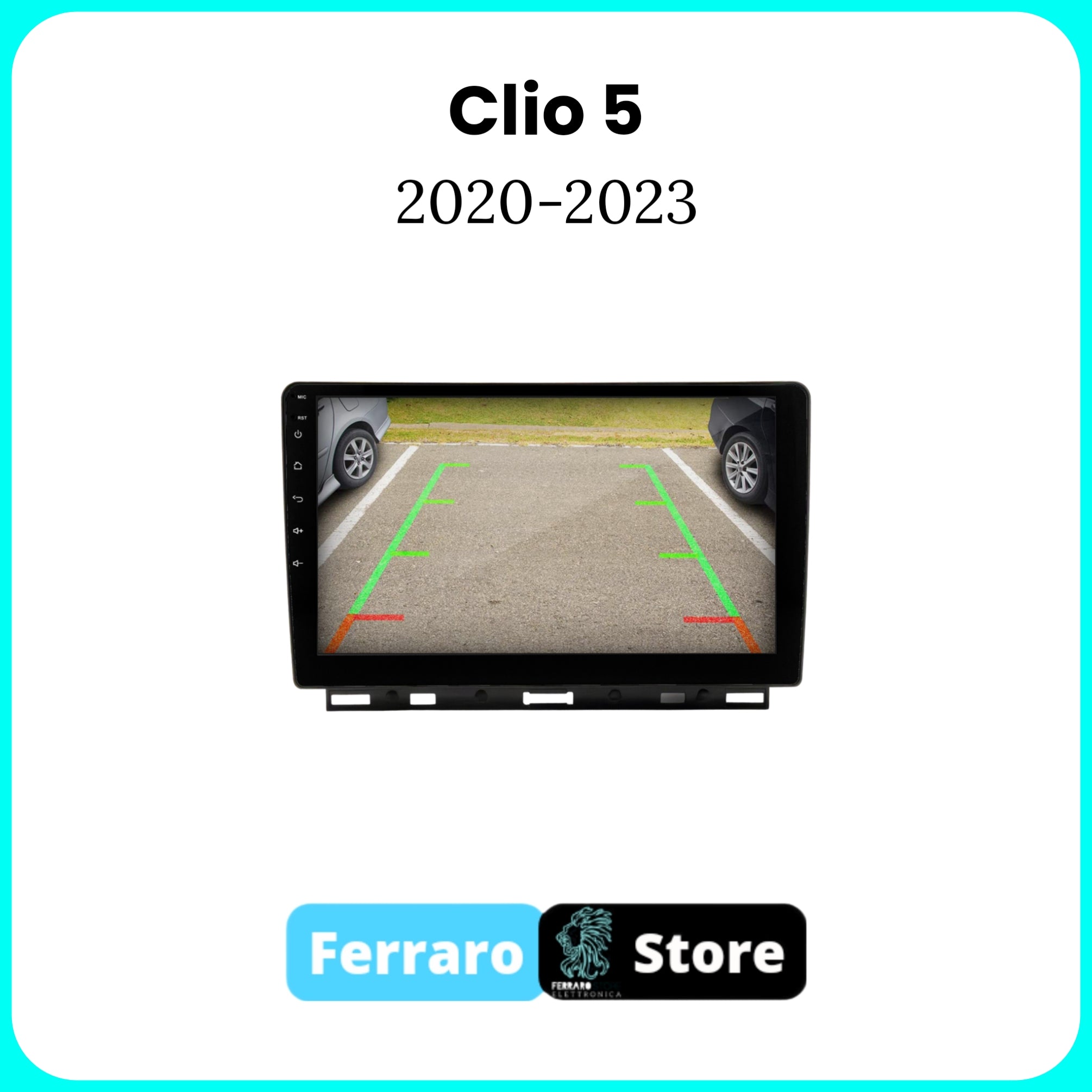 Autoradio per Renault Clio 5 [2020-2023] - Autoradio 2Din 9"Pollici, con Sistema Intelligente, GPS, Navigatore, Radio, Wifi