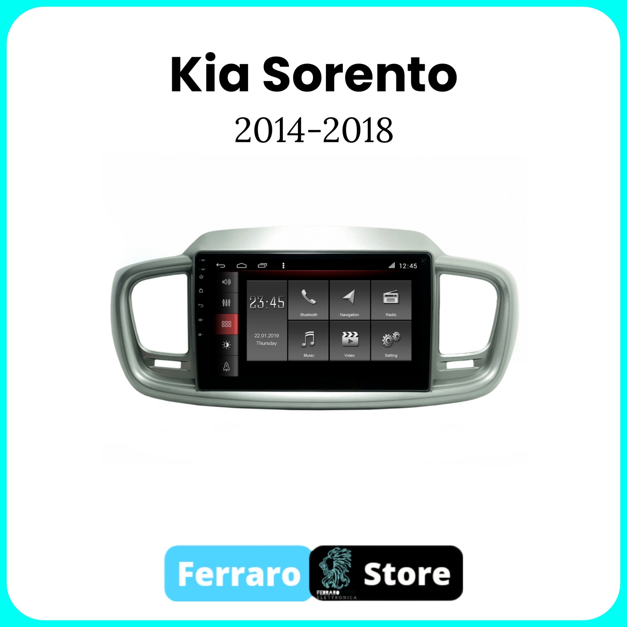 Autoradio per KIA SORENTO [2014 - 2018] - Sistema Auto Intelligente, 2Din 10.1" Pollici, Radio RDS, GPS, Wifi