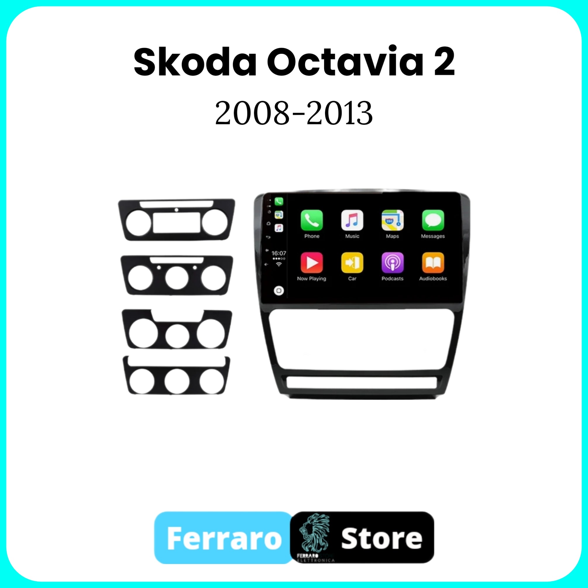 Autoradio per SKODA OCTAVIA 2 [2008 - 2013] - Sistema Auto Intelligente, 2Din 10.1" Pollici, Radio RDS, GPS, Wifi