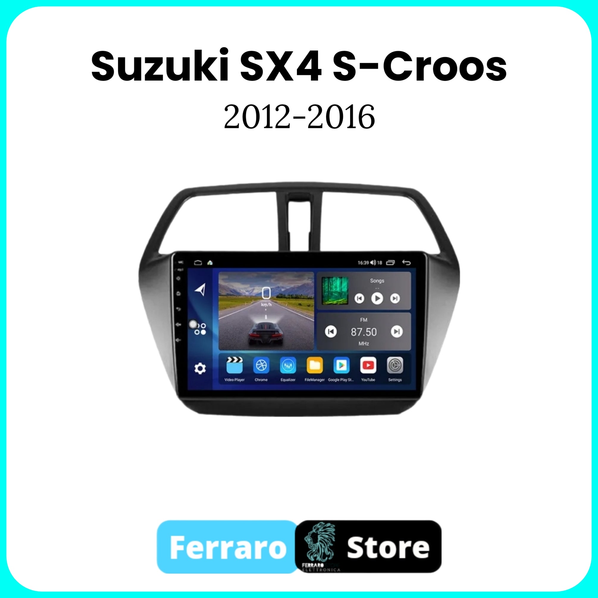 Autoradio per SUZUKI SX4 S-Croos [2012-2016] - Sistema auto Intelligente, 2Din 9"Pollici, GPS, Navigatore, Wifi