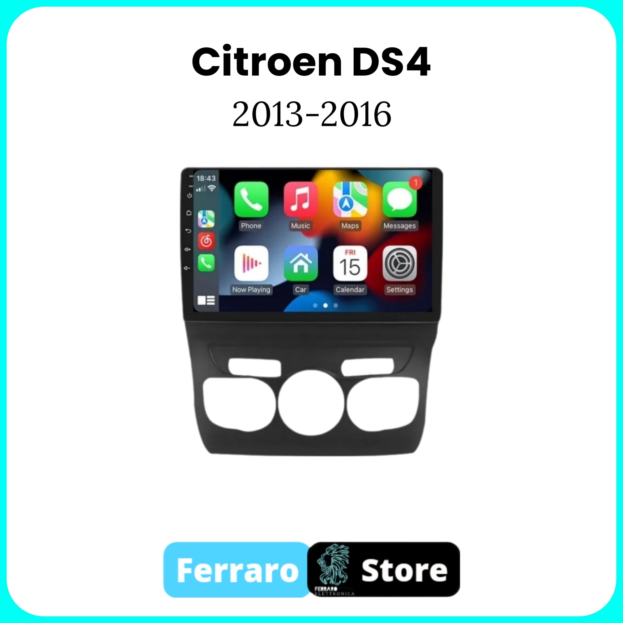 Autoradio per Citroen DS4 [2013- 2016] - Sistema Auto Intelligente, 2Din 10.1" Pollici, Radio RDS, GPS, Wifi