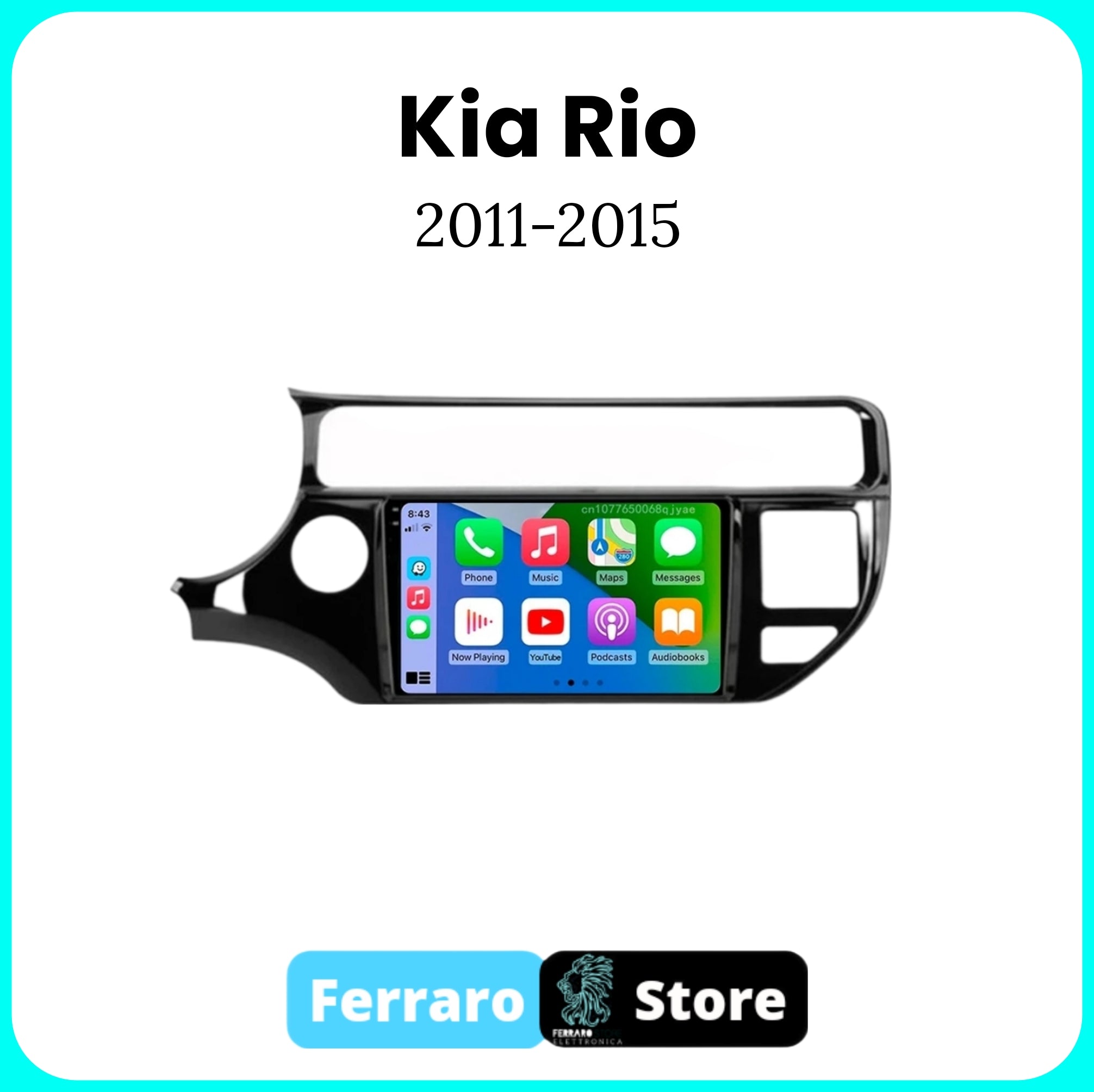 Autoradio per KIA RIO [2011-2015] - Sistema auto Intelligente, 2Din 9"Pollici, GPS, Navigatore, Wifi