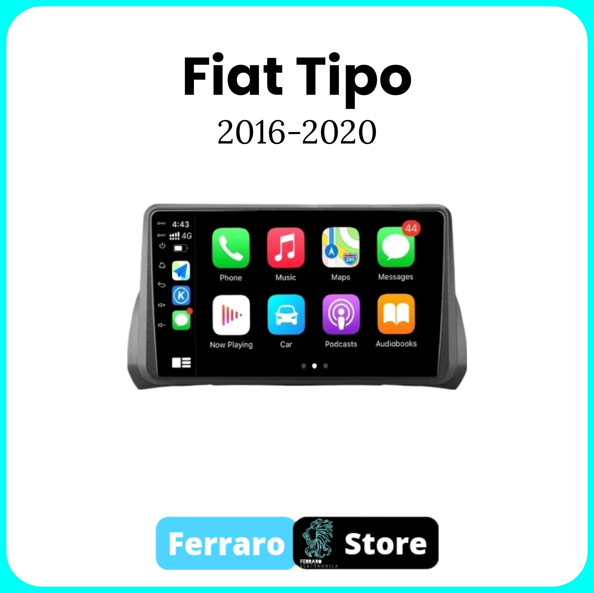 Autoradio per FIAT TIPO [2016 - 2020] - Sistema auto Intelligente, 2Din 9"Pollici, GPS, Navigatore, Wifi