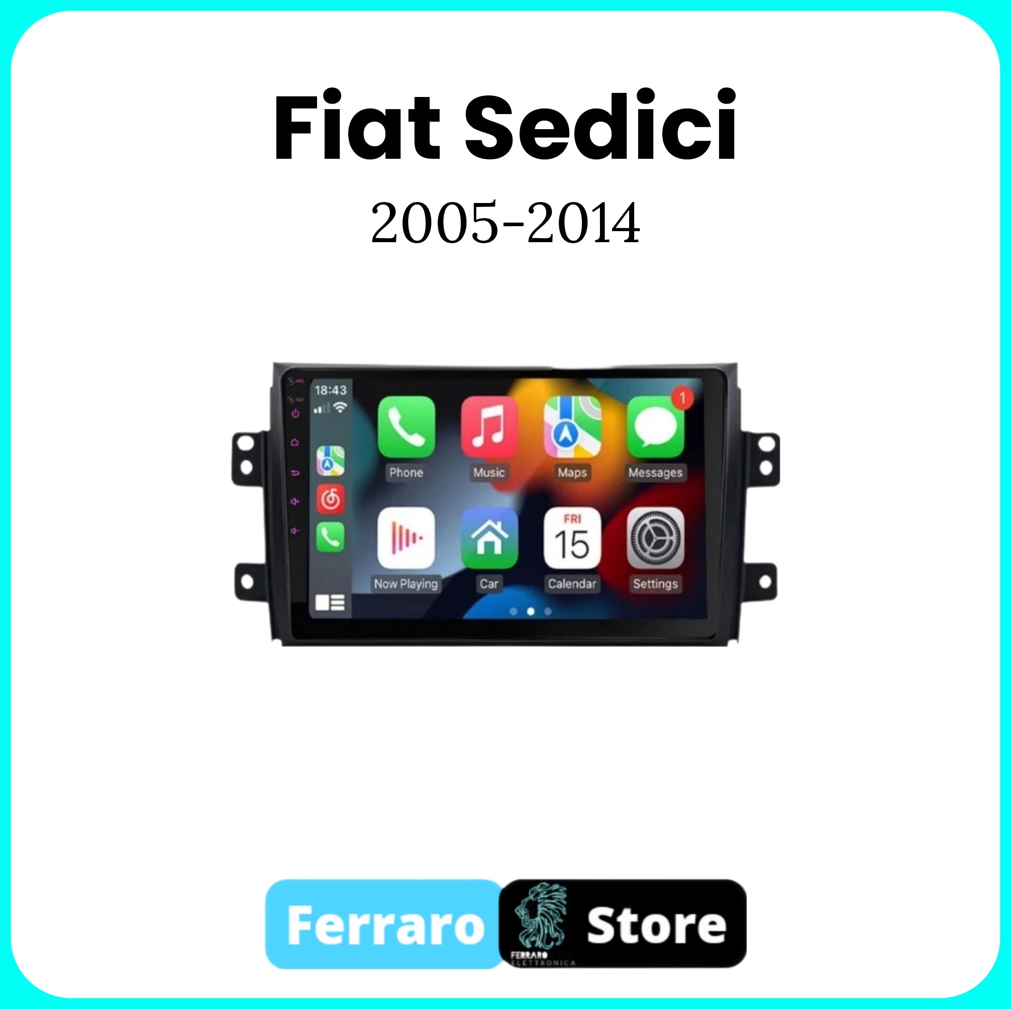 Autoradio per FIAT SEDICI [2005 - 2014] - Sistema auto Intelligente, 2Din 10.1"Pollici, GPS, Navigatore, Wifi