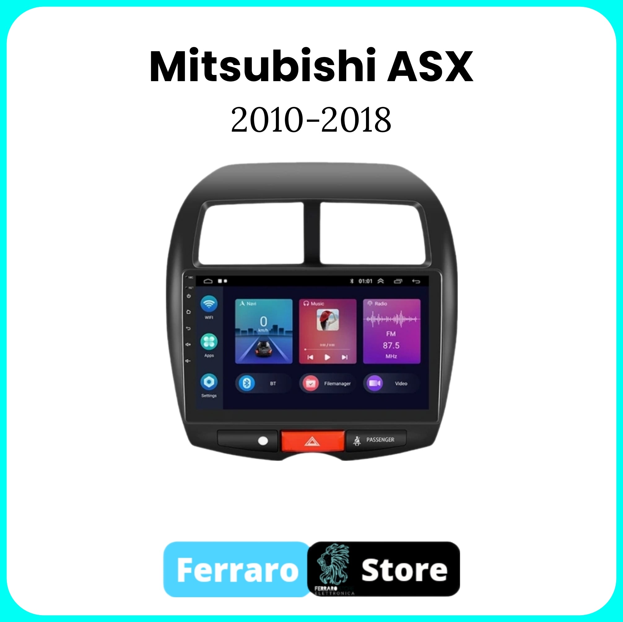 Autoradio per MITSUBISHI ASX [2010 - 2018] - Sistema auto Intelligente, 2Din 10.1"Pollici, GPS, Navigatore, Wifi