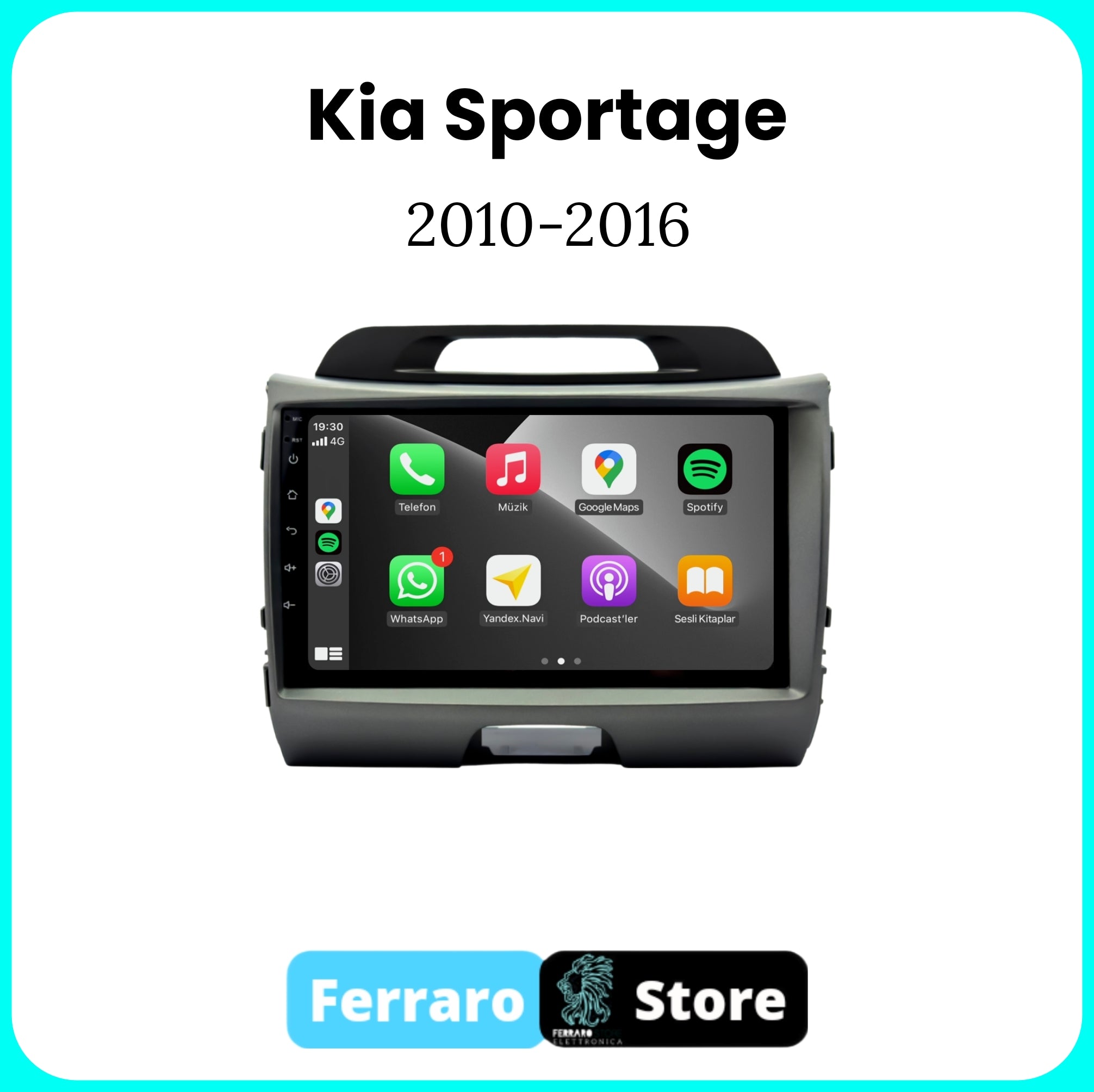 Autoradio per KIA SPORTAGE 3 [2010 - 2016] - Autoradio con Sistema Intelligente, GPS, Navigatore, 2Din 9"Pollici, Wifi