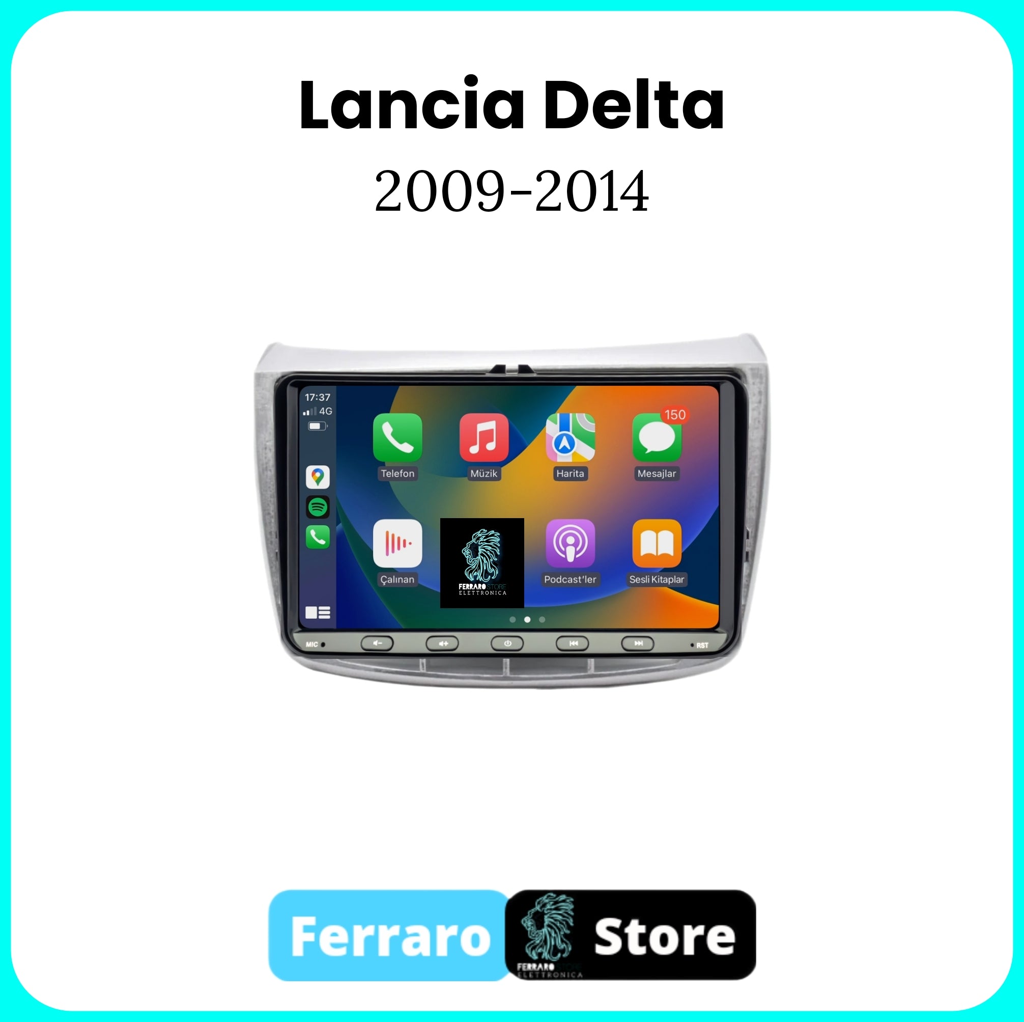 Autoradio per LANCIA DELTA [2009 - 2014] - Sistema auto Intelligente, 2Din 9"Pollici, GPS, Navigatore, Wifi