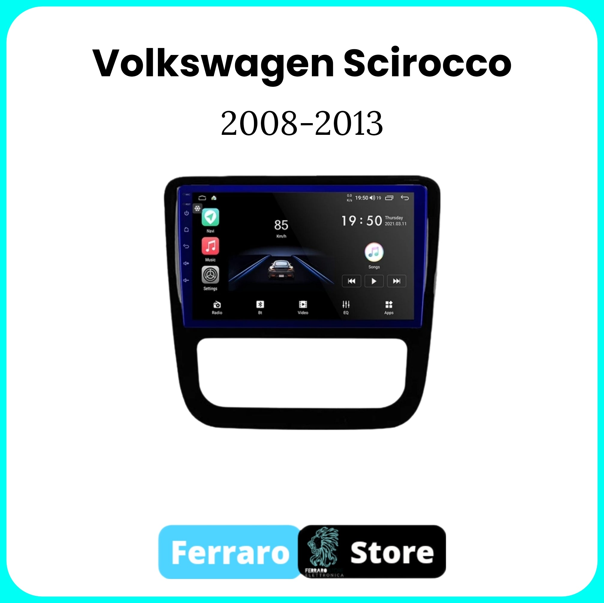 Autoradio per VOLKSWAGEN SCIROCCO [2008 - 2013] - Sistema auto Intelligente, 2Din 9"Pollici, GPS, Navigatore, Wifi